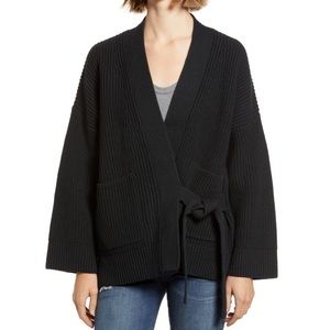 Madewell Madison Rib Side Tie Cardigan